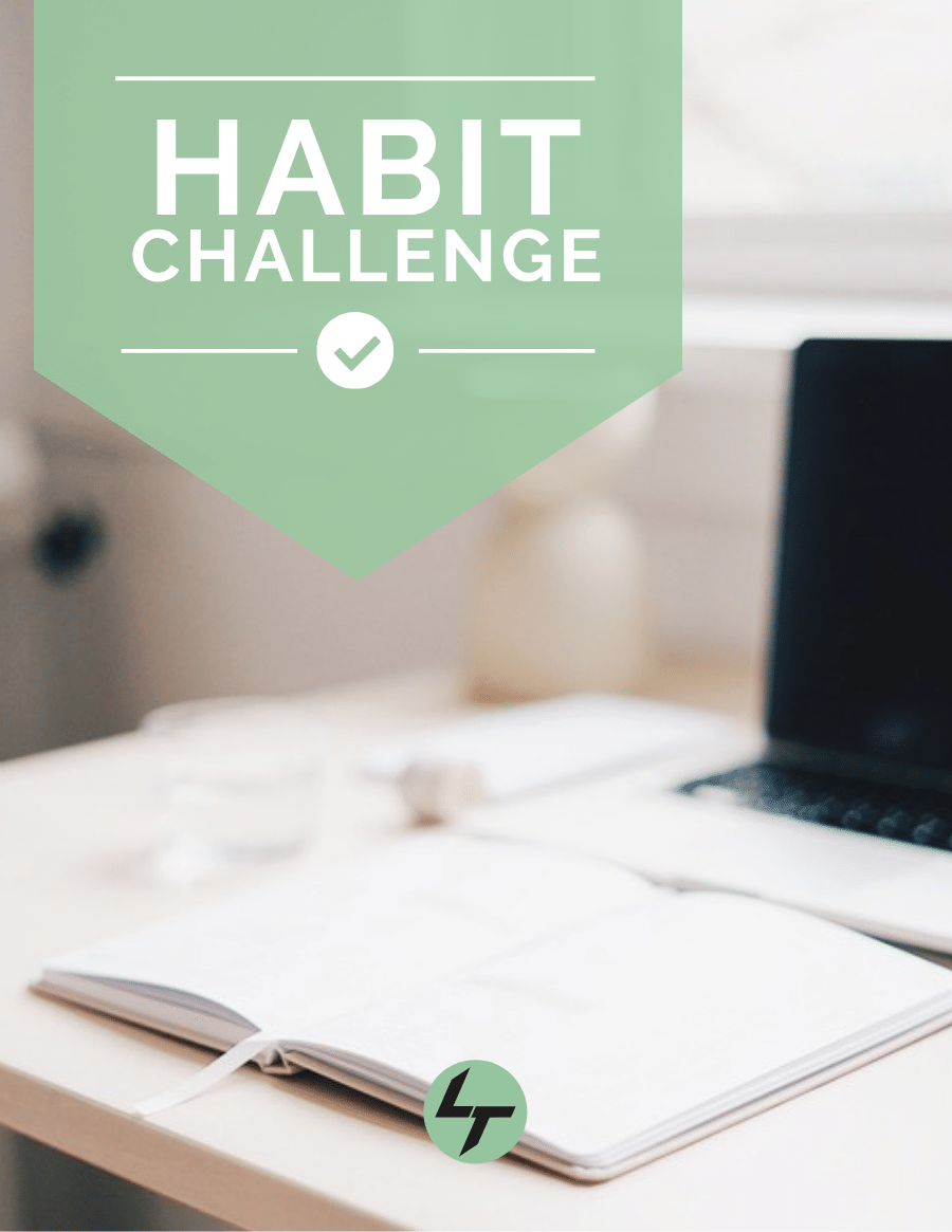 Cover van de gratis 30 dagen Habit Challenge van LT Coaching